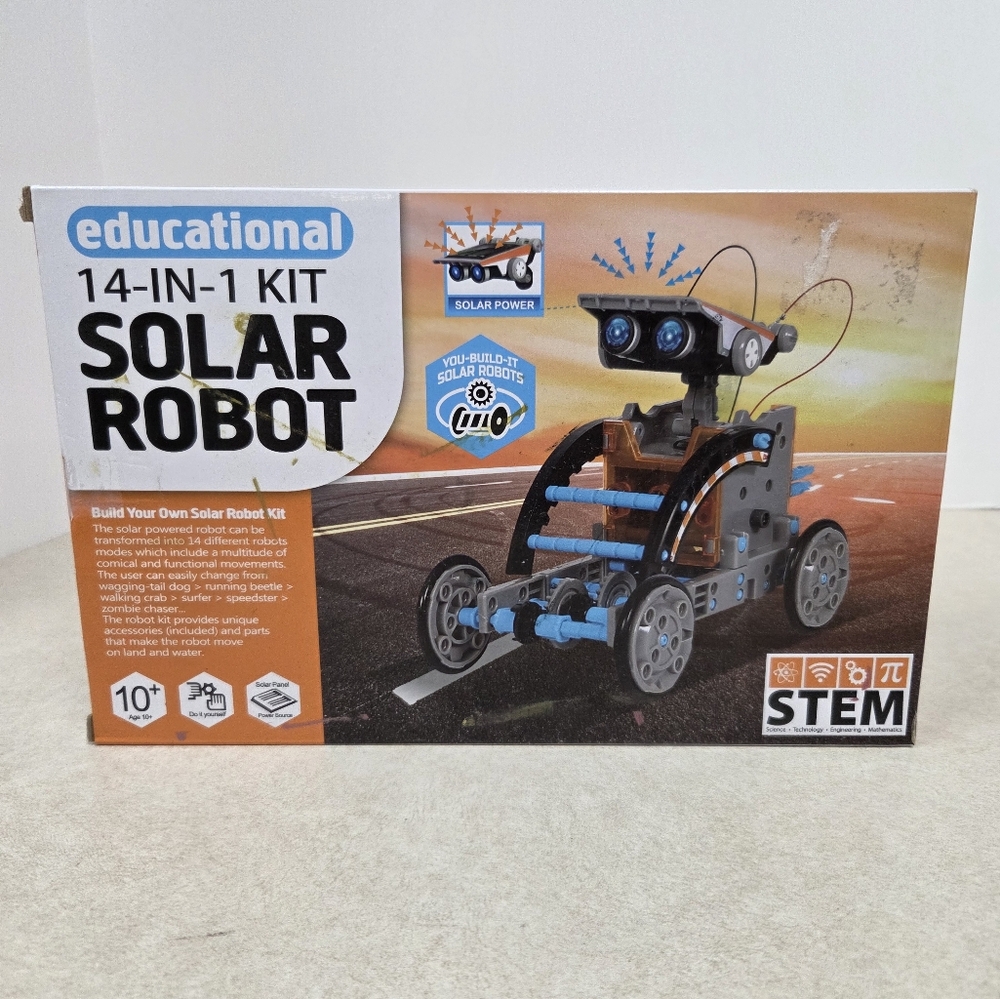 STEM Educational 14 In 1 Solar Robot Kit